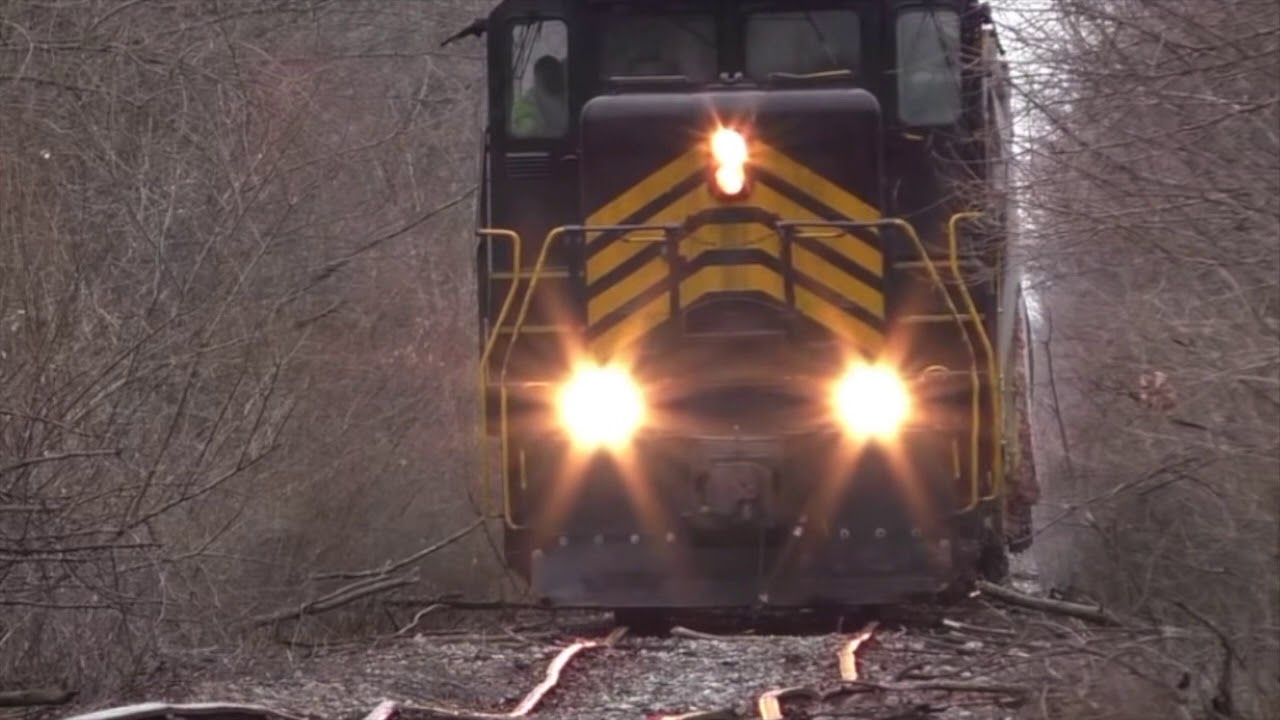Train On Severe Buckled Rails Tracks Railroad YouTube