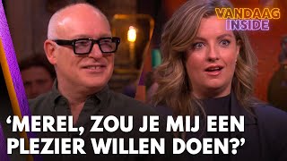 René tegen Merel: 'Zou je mij een plezier willen doen?' | VANDAAG INSIDE