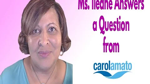 Ms. Ileane Answers a Blogging Question from Carol ...