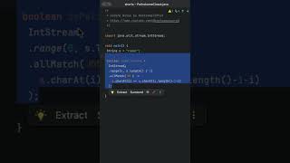 Check Palindromes in Java Without Using Loops! 🔁✨ #java #javatips #codingbytes #shorts