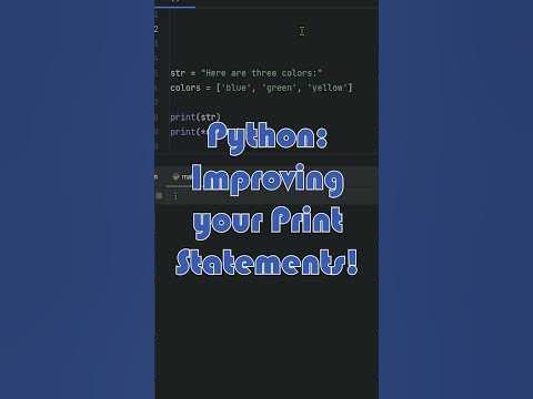 Improving your Print statements in Python! #python #programming #coding ...