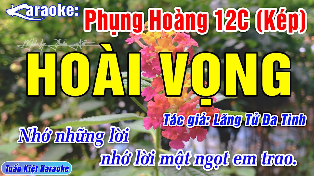 Karaoke Phụng Hoàng 12 Câu Dây Kép (Hoài Vọng) | Beat Mùi, Hay, Dễ Hát – Tuấn Kiệt Karaoke