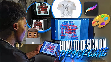 How I Design Clothes on An iPad Using Procreate  EP  1 ( No Gatekeeping  )