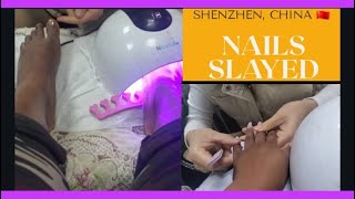 I did my nails 💅 💅 in Shenzhen, China 🇨🇳| CNY approaching|School is out| vlogging screenshot 3