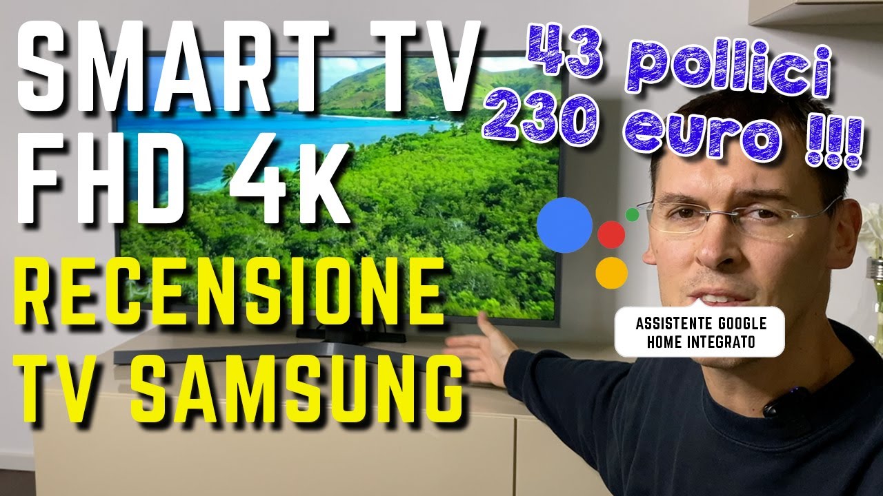 TV SMART 43 pollici FULL HD 4 K pagato SOLO 230 EURO - Recensione Samsung  43ru7400 - YouTube