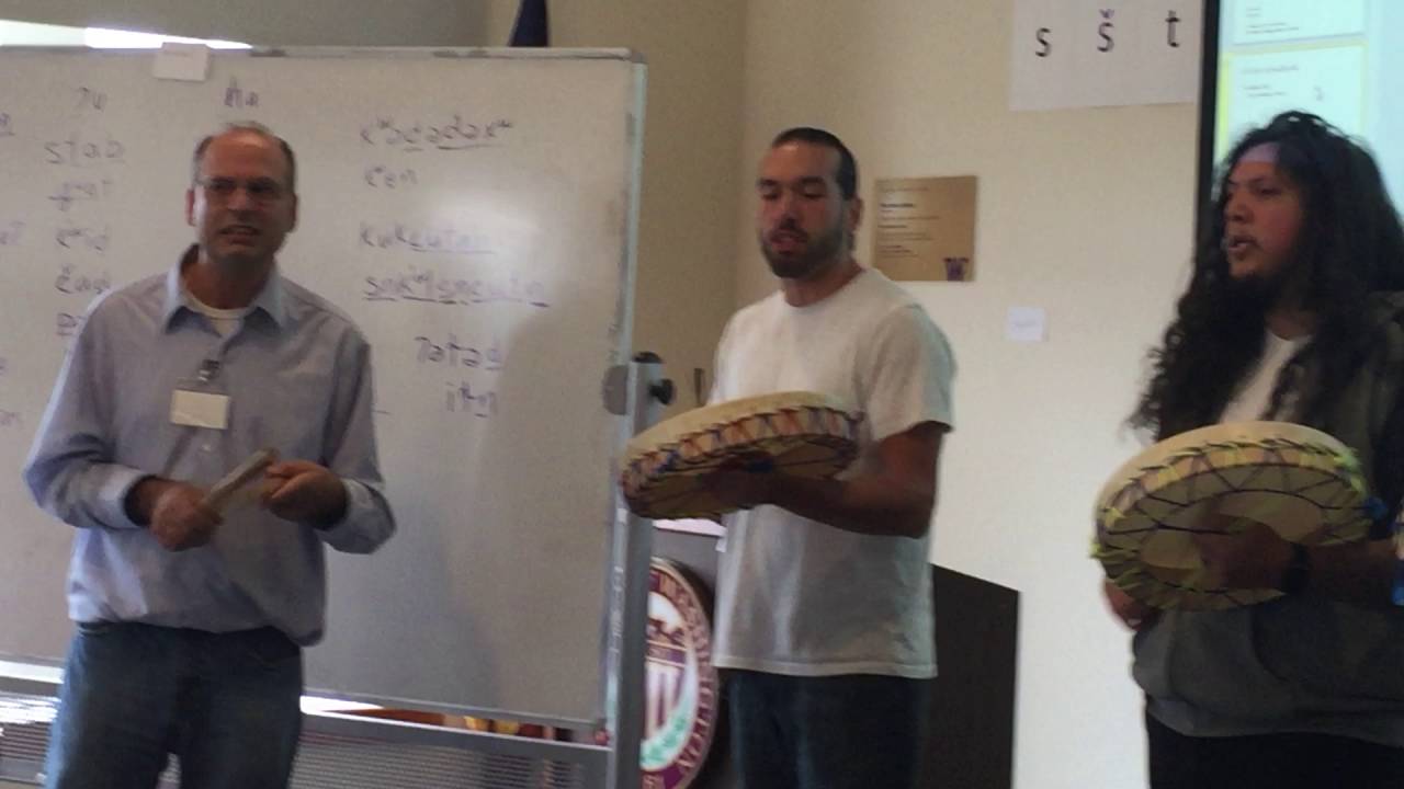 Singing at the 2016 Lushootseed Language Institute. YouTube