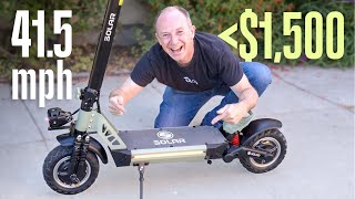 Fastest Under $1,500! The new 41.5mph Solar EQ has arrived! - electric scooter review screenshot 5