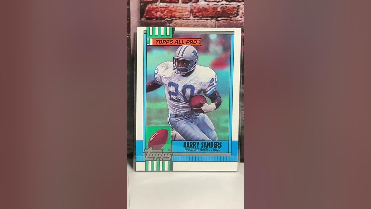 Barry sanders 1990 Topps - YouTube