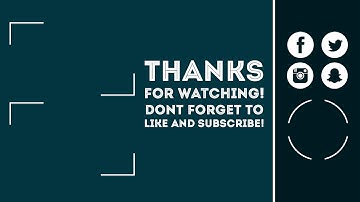 FREE YouTube End Screen Outro Template Photoshop & Non Photoshop versions FREE Download #4