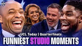 The FUNNIEST moments from UCL Today QFs coverage! | Richards, Henry, Abdo \& Carragher | CBS Sports