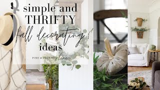 Simple and THRIFTY Fall Decorating Ideas!