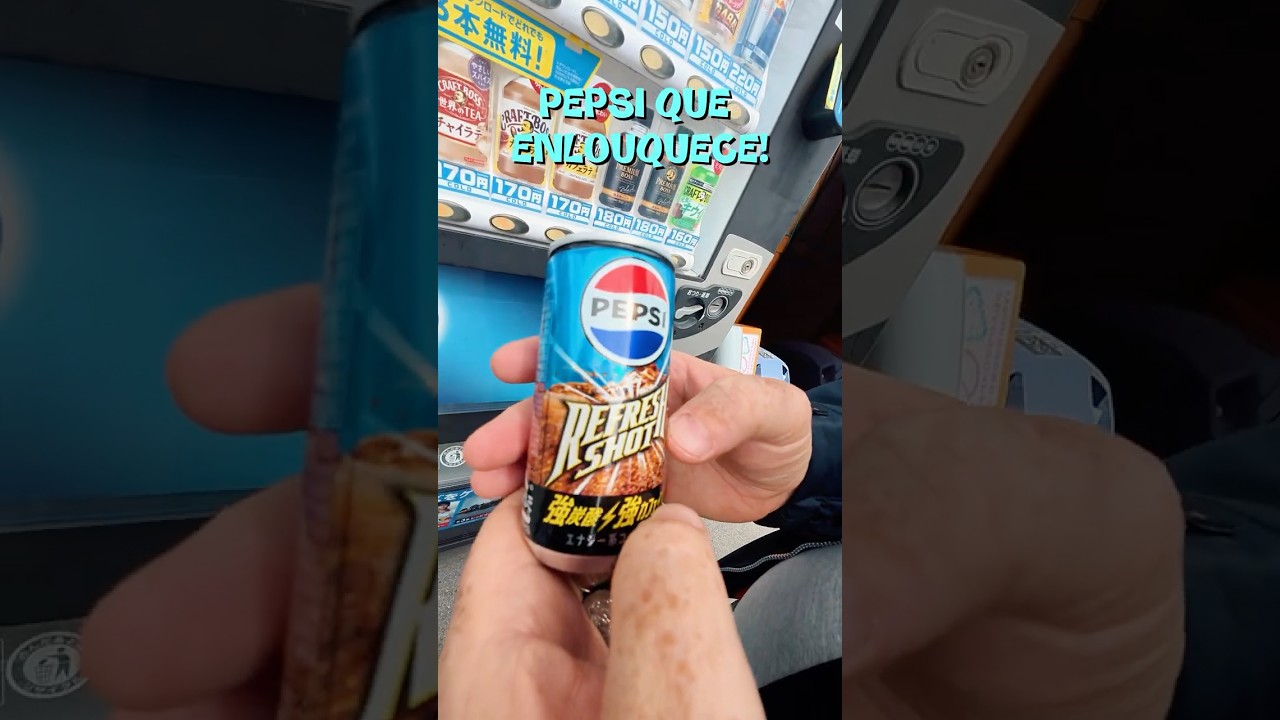 PEPSI "QUE ENLOUQUECE"? Só no Japão mesmo... PROVEI A REFRESH SHOT