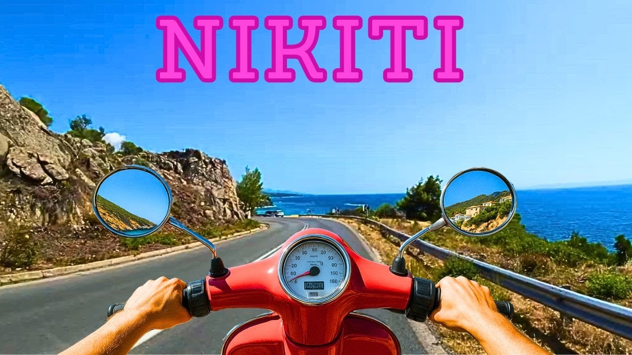 Scenic Drive from Nikiti to Koviou Beach  | Halkidiki's Turquoise Coast in 4K