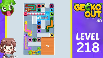 Gecko Out Level 218 Solution Walkthrough