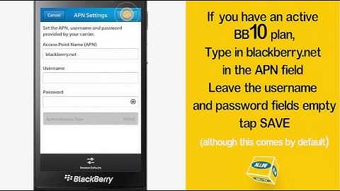 BB Z10 APN CONFIGURATION