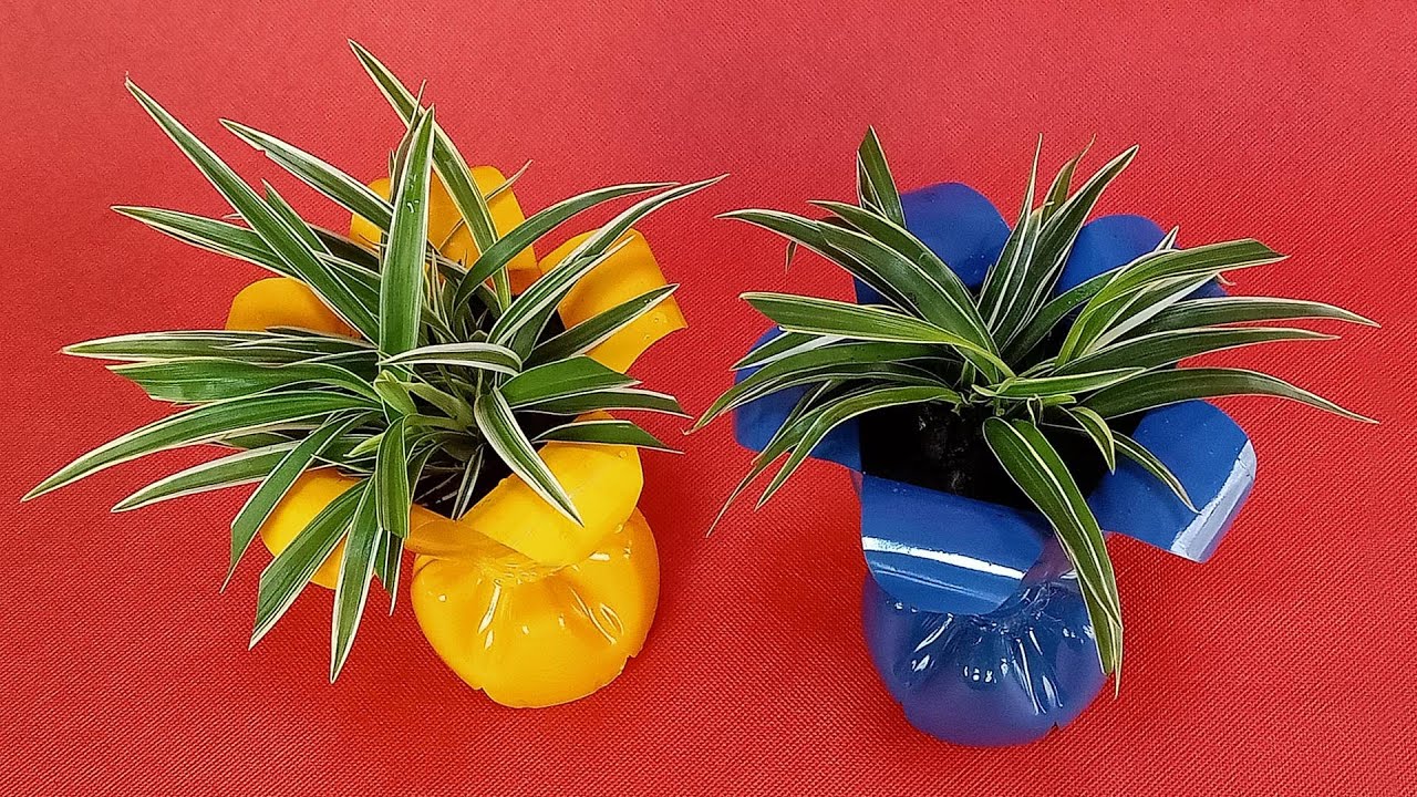 Beautiful Flower Pots from Recycled Plastic Bottles Amazing Garden