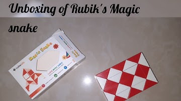 Unboxing of 24 blocks Magic Snake puzzle..and its rotation /Rubik