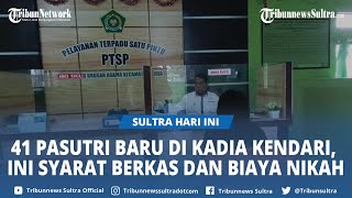 Ada 41 Pasutri Baru Di Kecamatan Kadia Kendari Sultra, Lengkap Biaya Nikah Dan Syarat Berkas Catin