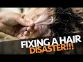 Fixing a hair disaster! How To Cut Damaged Hair