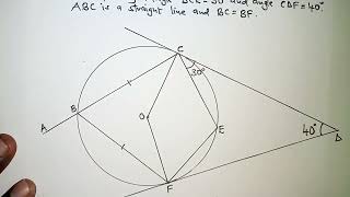 Applications of Angle properties of a circle
