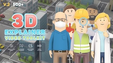 Videohive - 3D Characters Explainer Toolkit V2 26491556 Free Download
