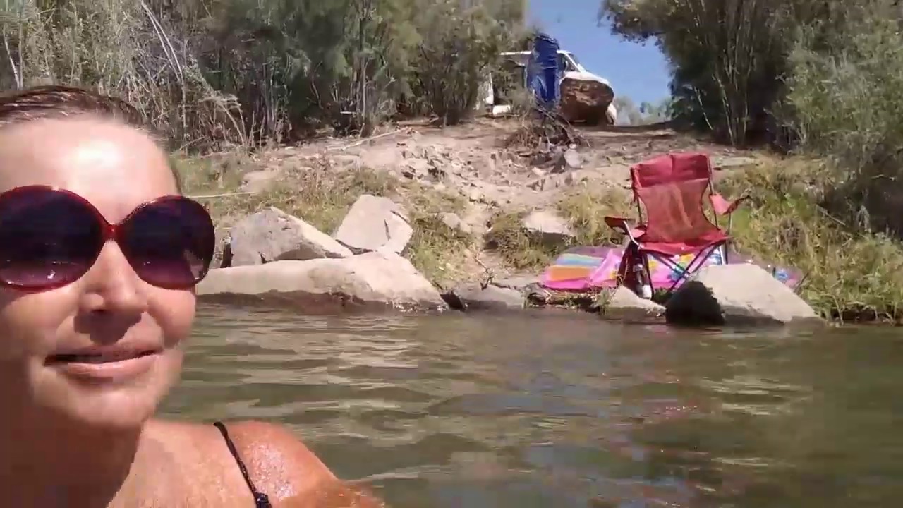 I moved camp. Living in a van down by the river. - YouTube