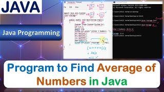 P1 | Program to Find Average of Numbers | Java Programming