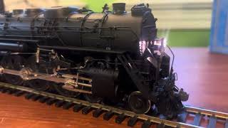 Precision Scale New York Central J3a Hudson in two rail O-scale making sounds. 