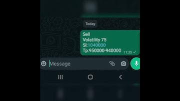 Volatility 75 index trading signal....