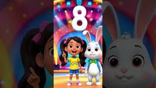 🎵🔢 Emma & Benny's Dancing Numbers 1–10 | Fun Counting for Kids 🐰🌈💃#shorts