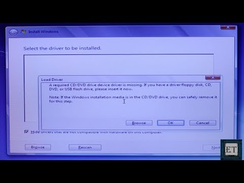 Windows 7 Fixes: A Required CD-DVD Driver is Missing (USB Windows 7 Installation Error)