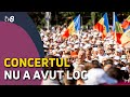 Dezamăgire printre protestatari. Concertul nu a avut loc