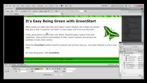 Dreamweaver Tutorial : Working with Colors and Fonts in Adobe Dreamweaver CS5