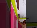 Room painting in bordar line paint #shorts #viralvideo #art #painting #workout