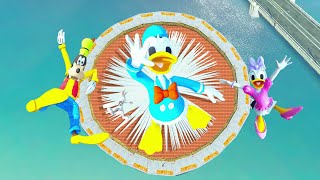GTA5 Goofy \& Bugs bunny VS Donald duck \& Daisy duck Jumps Fails \& Ragdolls #14 ( Euphoria physics)