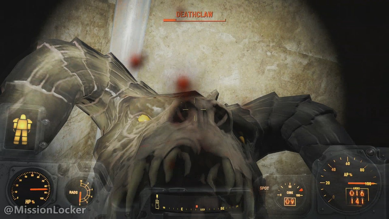 Fallout 4 - Deathclaw Boss Fight Butchers Hill - PS5 No Commentary