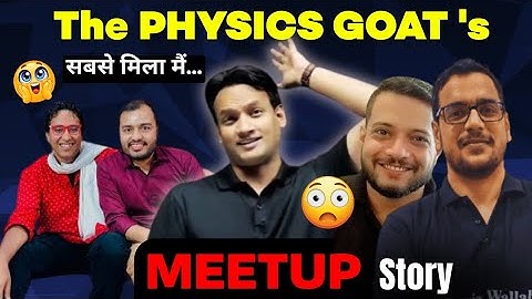 When I met RJ Sir, Saleem Sir, Alakh Sir & MST Sir for the First Time 😨 NKC Sir #jee2026 #physics 