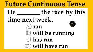 Future Continuous Tense Quiz 🔥| English Grammar test | Test your English | No.1 Quality English