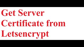 Signed Cert from LetsEncrypt DNS CNAME Entry