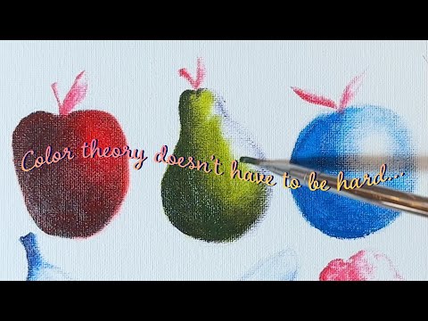 Easy Painting Exercise for Practicing Color Theory (Beginner-friendly) FULL LESSON