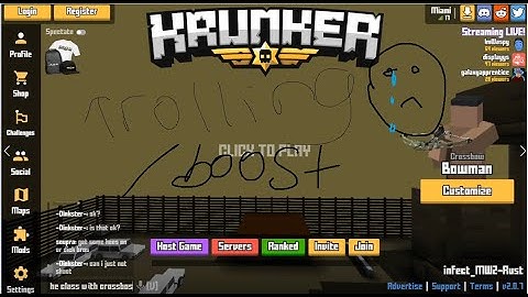 Trolling lil kid on Krunker