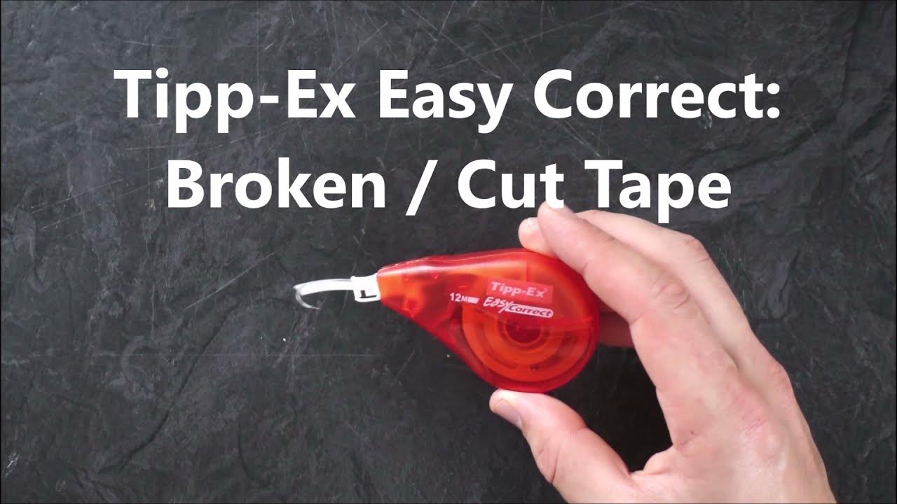 Using correction tape Tipp-Ex Easy Correct - 2014 video 