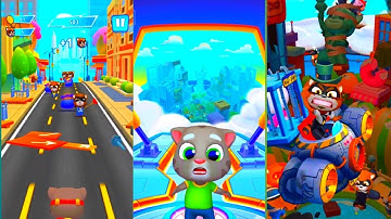 Talking Tom Hero Dash VS CAT Runner iOS Android gameplay