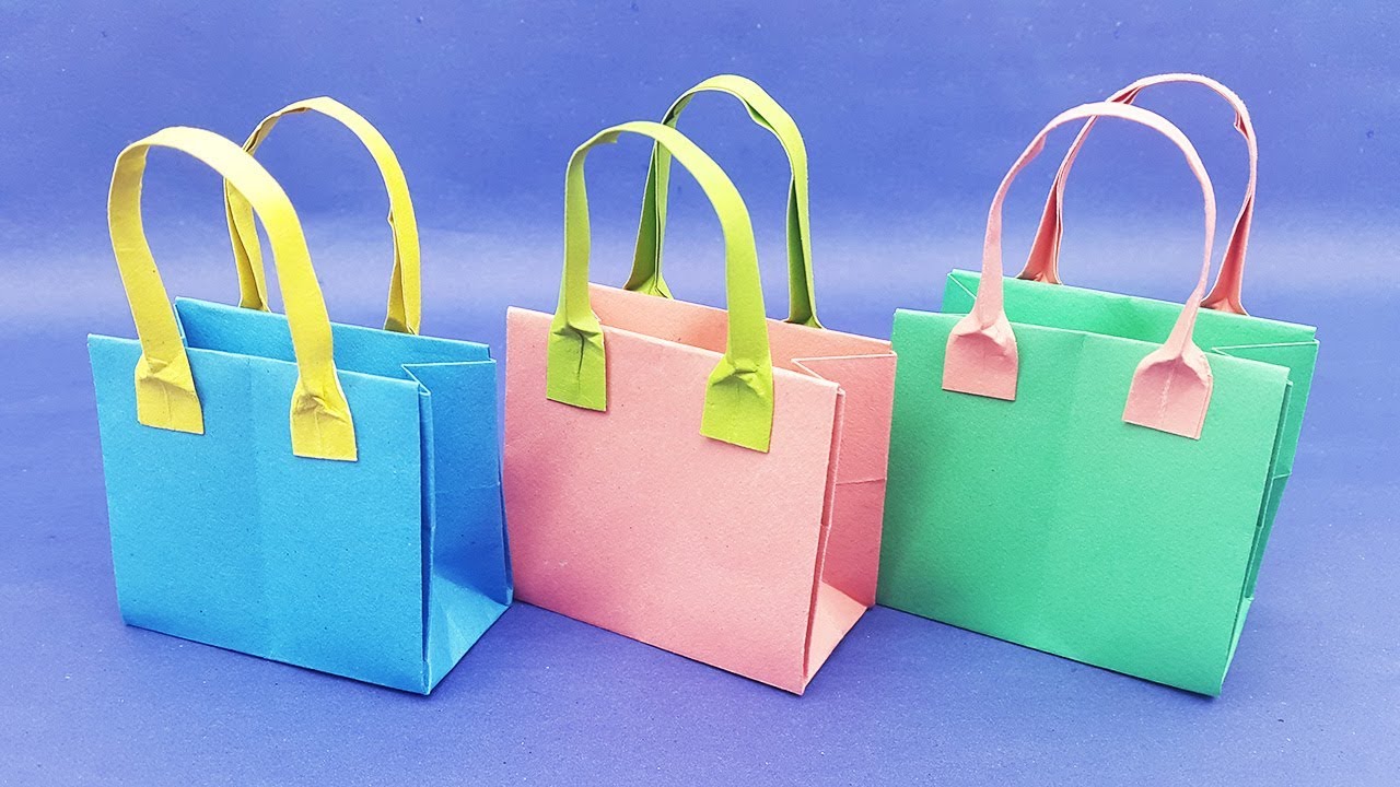 Easy #Origami #Paper Bag - How to make an Origami #Gift Bag 