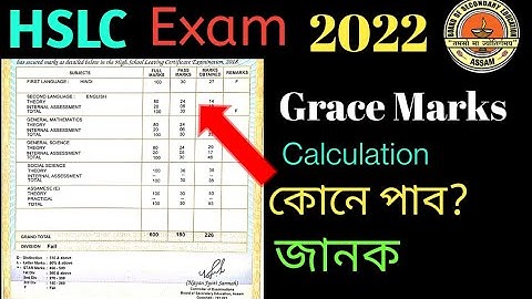 class10 Hslc grace mark calculation||hslc Grace Marks||how to calculate grace mark class 10 hslc