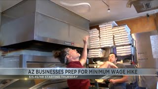 Arizona businesses prep for minimum wage hike