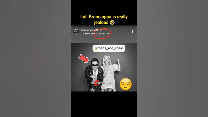 Bruno gets possessive over Rosé 😭💀! #blackpink #rosé #brunomars #apt #shorts #kpop #music #song #fyp