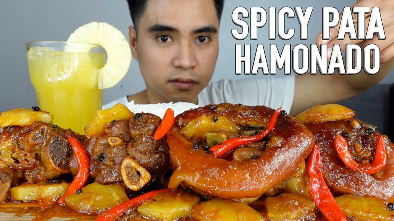 SPICY PATA HAMONADO | MUKBANG PHILIPPINES | filipino food | pinoy mukbang