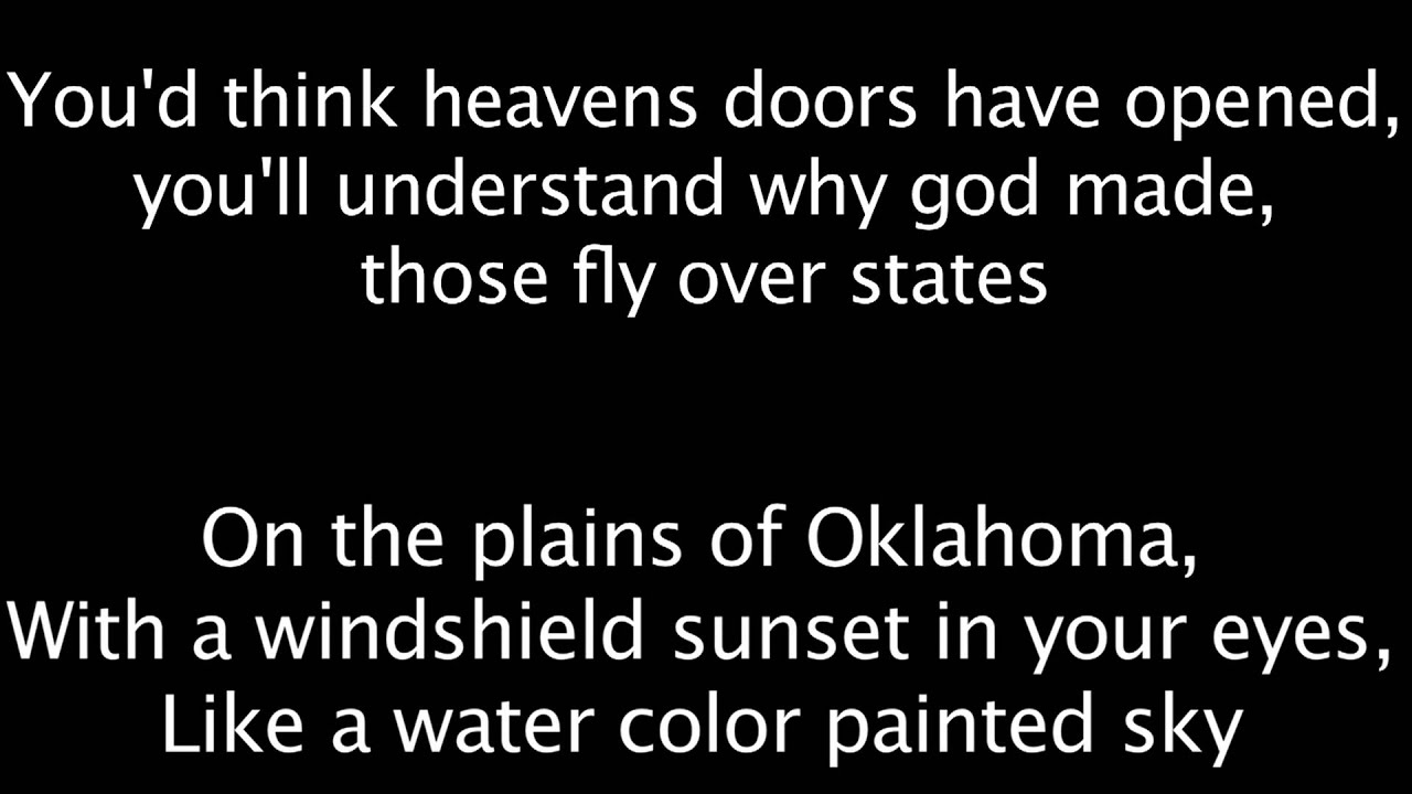 Jason Aldean Fly Over States with Lyrics - YouTube