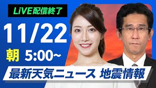 ウェザーニュースの配信のサムネイル画像